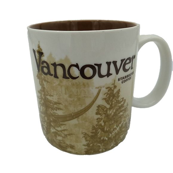 Starbucks VANCOUVER Collector Series Coffee Tea Global Icon 2009 16oz Cup Mug - Picture 1 of 5